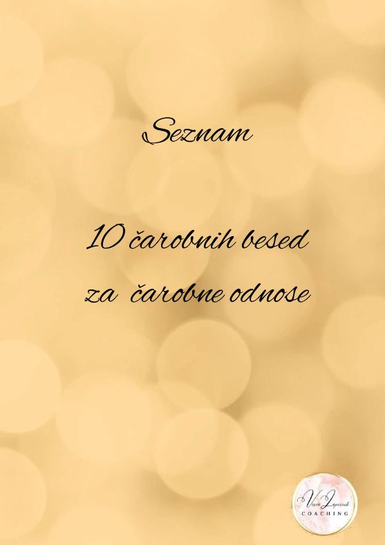 Seznam 10 čarobnih besed